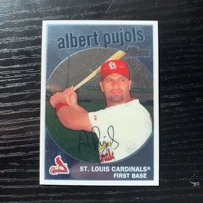 2008 Topps Heritage Chrome Albert Pujols /1959 Cardinals #15 Rare Parallel Sp - Image 1 of 3