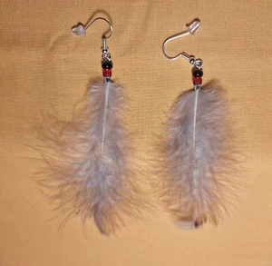 Selbstgemachte echte Feder Ohrringe LOT E - Bild 1 von 1