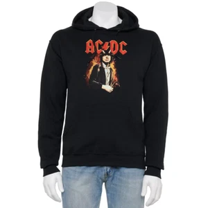 AC/DC Hoodie Sweatshirt Mens Size XL Black Licensed NWT - Picture 1 of 1