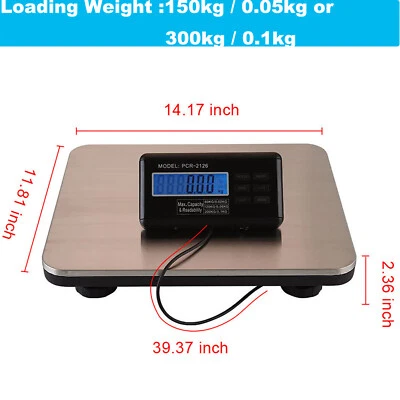 Shipping Postal Scale Weight Heavy Duty 660LBS Industry Digital Platform Scale - Image 1 of 4
