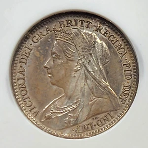 Silver 1895 Great Britain Maundy 3 Pence | NGC MS63 - Picture 1 of 3
