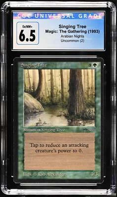 Magic: the Gathering MTG Singing Tree [Arabian Nights] Graded CGC 6.5 Ex/NM+ - Image 1 of 3