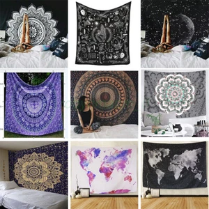 Top sale Large Indian Ombre Tapestry Wall Hanging Mandala Hippie Bedspread Throw - Picture 1 of 31