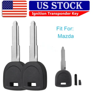 2Pcs For 2007 2008 2009 2010 2011 2012 Mazda CX-7 CX-9 Ignition Transponder Key - Foto 1 di 9