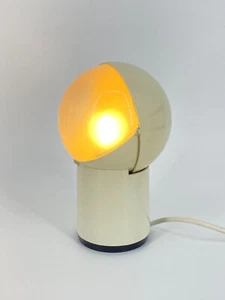 * GAGIPLAST SFERA NOTTE TABLE LAMP CREAM SPACE AGE ITALY DESIGN - Picture 1 of 20