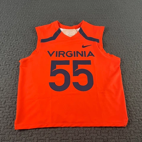 Virginia Cavaliers Nike Jersey Mens Large Orange Dri-Fit Basketball NCAA Cover