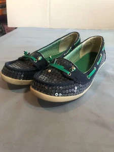 Mocasines náuticos Arizona 6,5M azul lentejuelas zapatos de barco - Imagen 1 de 5