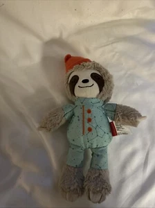 Sloth Infantino 2018 Blue Box Stuffed Plush Bedtime Nap Doll Infant Baby Toy - Picture 1 of 6