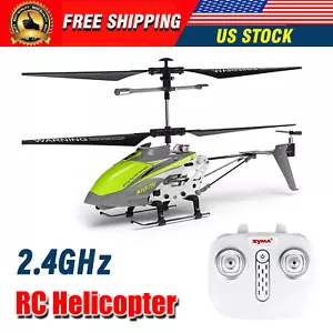 2.4G Green Mini Remote Control Helicopter with Altitude Hold for Adults Kids New - Picture 1 of 7