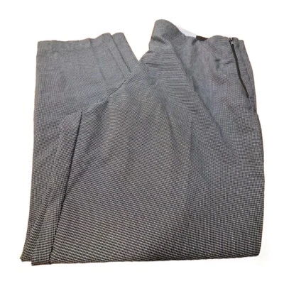 NUEVO CON ETIQUETAS Nine West Negro Blanco Cremallera Lateral Ajustado Talla 16, Entrepierna 27" Foto 1 de 4