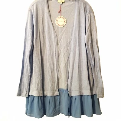 Umgee NWT blue gray lightweight cardigan small - Image 1 of 4