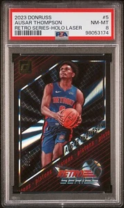 2023 Panini Dornuss Retro Series- Holo Laser #5 Ausar Thompson PSA 8 NBA 74/99 - Picture 1 of 2