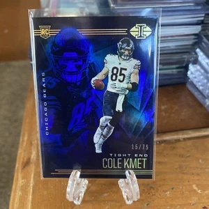 2020 Panini Illusions Football COLE KMET Blue Sapphire Parallel Rookie # 15/75 - Picture 1 of 3