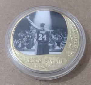 KOBE BRYANT 24K 99.99% GOLD MEMORABILIA COIN WITH CERTIFICATE OF AUTHENTICITY - Picture 1 of 11