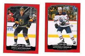 2022-23 O-Pee-Chee - Lote de 2 tarjetas Red Border - Whitecloud, Foegele - Como nuevo - Imagen 1 de 2