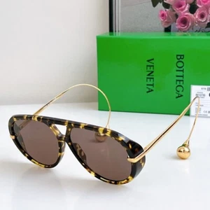 Bottega Veneta BV1273 Women Sunglasses Tortoise Frame Brown Lens Designer w/ Box - Picture 1 of 9