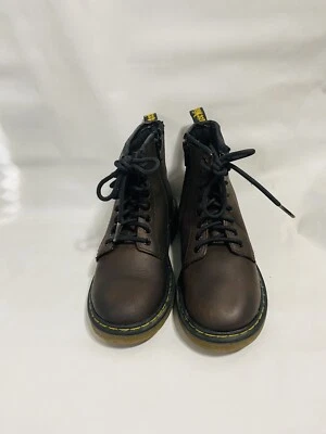 Botas de Combate Dr Martens Doc Niños Jóvenes Talla 13 Cuero Marrón Foto 1 de 4