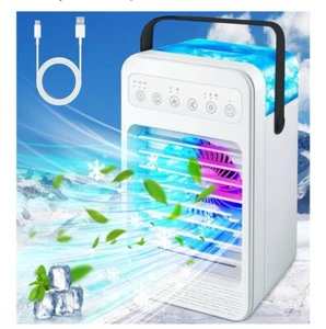 3 in 1 portable air conditioning mini fan, humidifier with touch screen - Picture 1 of 5