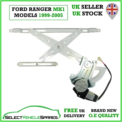 NEW FORD RANGER MK1 PASSENGER SIDE LEFT FRONT WINDOW REGULATOR & MOTOR 1999-2005 - Image 1 of 4