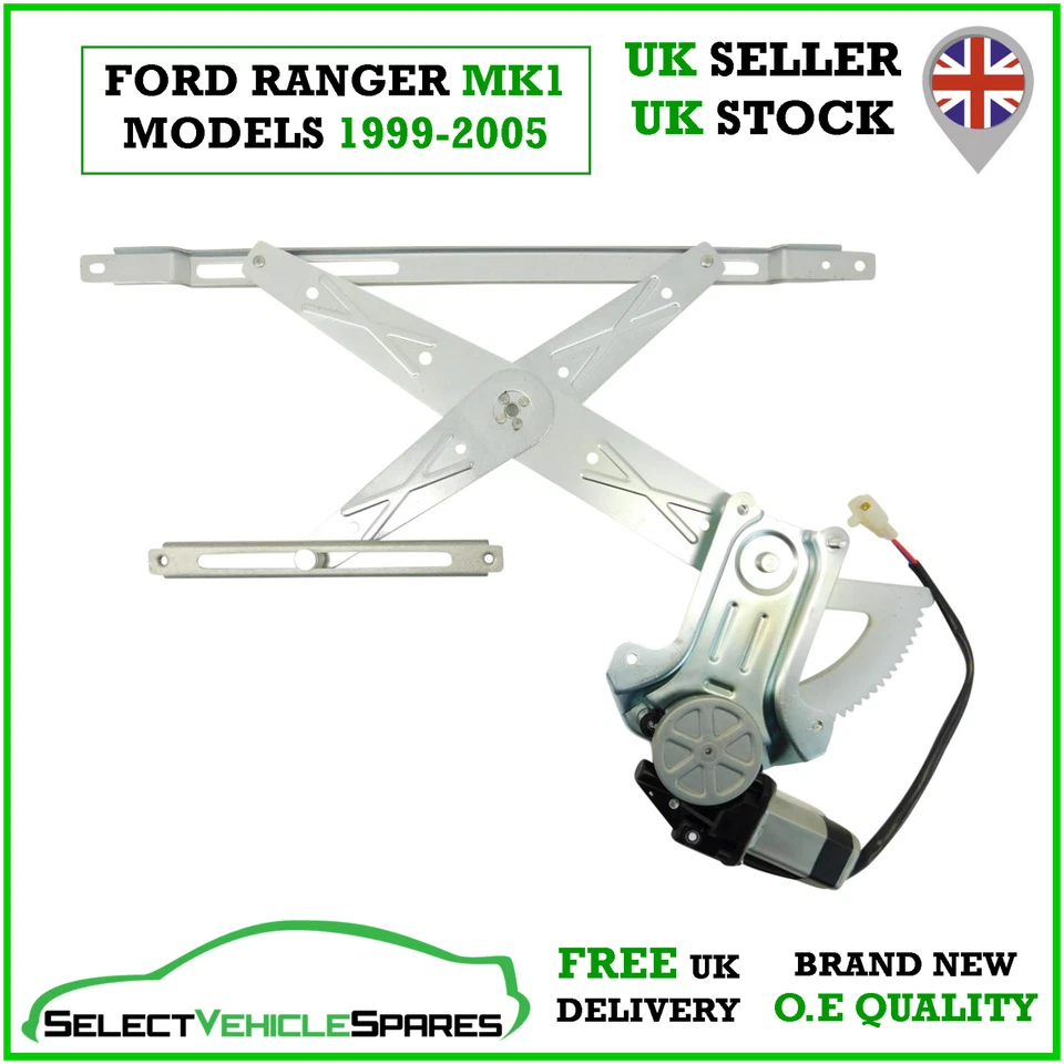 NEW FORD RANGER MK1 PASSENGER SIDE LEFT FRONT WINDOW REGULATOR & MOTOR 1999-2005 - Image 1 of 4