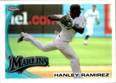 2010 Topps Chrome REFRACTOR #153 Hanley Ramirez MIAMI FLORIDA MARLINS - Image 1 of 2