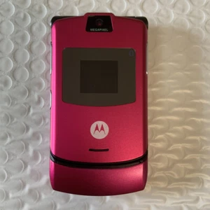 Unlocked Motorola RAZR V3 Unlocked Flip GSM Bluetooth MP4 video Mobile Phone - Picture 1 of 33