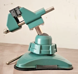 Saugfuß drehbarer Schraubstock 3" Backen stark 360º + rechter Winkel Fähigkeit sanft gebraucht - Bild 1 von 14