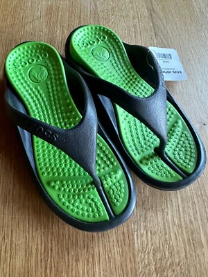 NEU ° CROCS Flip flops athens schwarz M2/W4 boulder colorado EU GR 33/34 unisex - Bild 1 von 4