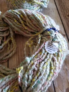 Yarn Natural Llama Mohair Pastels Knitting Crochet USA Handspun 150+ Yards - Picture 1 of 5