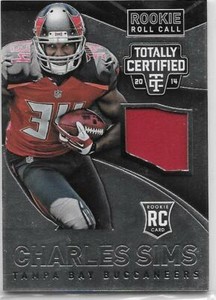 Charles Sims 2014 Totally Certified Rookie Roll Call Jersey NrMt #RRCCS