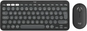 Logitech Pebble 2 Combo Wireless Bluetooth Keyboard/Mouse Bundle - Black - Picture 1 of 16