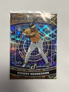 2023 Panini Donruss Baseball Locked & Loaded 815/999 Rickey Henderson LL6 A’s