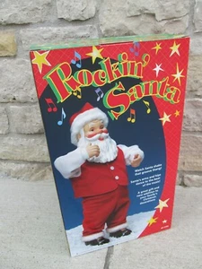 Radio Shack Rockin Santa 17" de colección #60-1190 funciona con pilas nuevo en stock - Imagen 1 de 3
