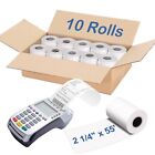 2 1/4 x 55 Thermal Paper Receipt Roll-Compatible with Clover Mini Flex Verifo...