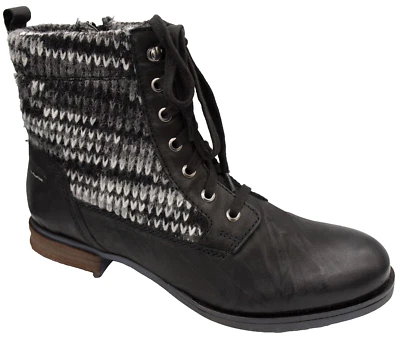 Josef Seibel Damen Winter Stiefel Stiefeletten schwarz kombi Sanja Neu