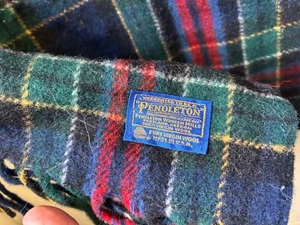 Vintage Pendleton Blanket Tartan Plaid 70” x 53” Throw 100% Wool - Picture 1 of 3