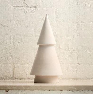 West Elm Christmas - Stacked Wood Tree Medium - 11.5" - Brand New! - Image 1 of 4