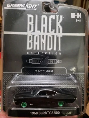 Greenlight GREEN MACHINE 1968 Buick GS 400 Black Bandit c.2009 HTF - Image 1 of 4
