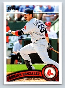 Actualización Topps 2011 #US1 Adrián González Medias Rojas de Boston - Imagen 1 de 2