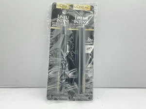 2 PACK - L'Oreal Lineur Intense Felt Tip Liquid Eyeliner - 690 Carbon Black - Picture 1 of 3