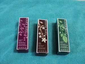 3 Mary Kay VANILLA BERRY, VANILLA MINT, VANILLA LIP BALM, Full Size 0.3 oz. - Picture 1 of 2