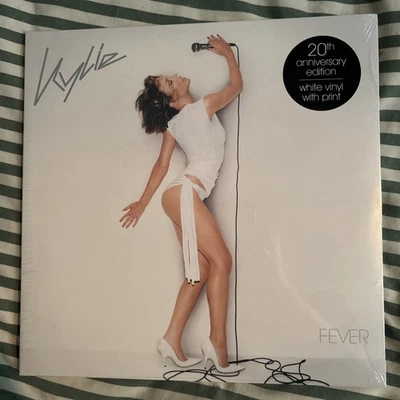 Kylie Minogue Fever 20th Anniversary White Vinyl LP New Sealed with print  - Image 1 of 3