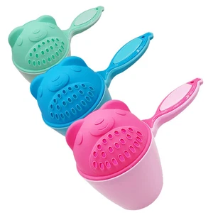 1PC Baby Cartoon Bear Bathing Cup Newborn Kid Shower Shampoo Cup Bailer Baby Kid - Picture 1 of 20