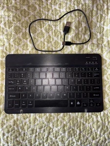 Keyboard Mini Wireless Bluetooth 3.0 For Mac Apple PC Android USB C Aluminum - Picture 1 of 6