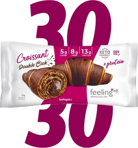 - Croissant Double Cioc - Croissant Doppio Cioccolato Proteico Con Riepieno - 50 - Foto 1 di 12