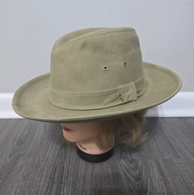 De Colección Banana Republic Travel & Safari Co Sombrero Repelente al Agua Hecho en EE. UU. Caqui Talla L Foto 1 de 4