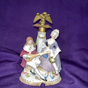 Antique Germany Porcelain Figural Table Lamps Part - Picture 1 of 7
