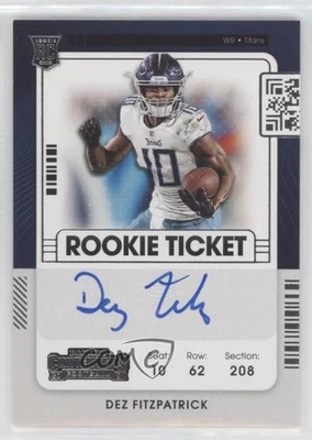 2021 Panini Contenders Rookie Ticket RPS Dez Fitzpatrick #130 Rookie Auto RC - Image 1 of 2