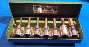 SK Tools 7 piece SAE 3/8" dr hex head / allen head socket set 1/8" - 3/8" w/tray - Picture 1 of 6