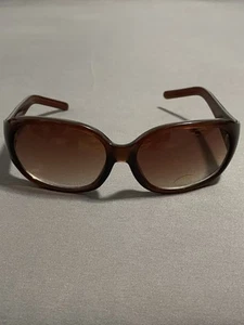 NWT Generic Unisex Italy Design Jewel Line Trim Brown Gradient Square Sunglasses - Picture 1 of 6